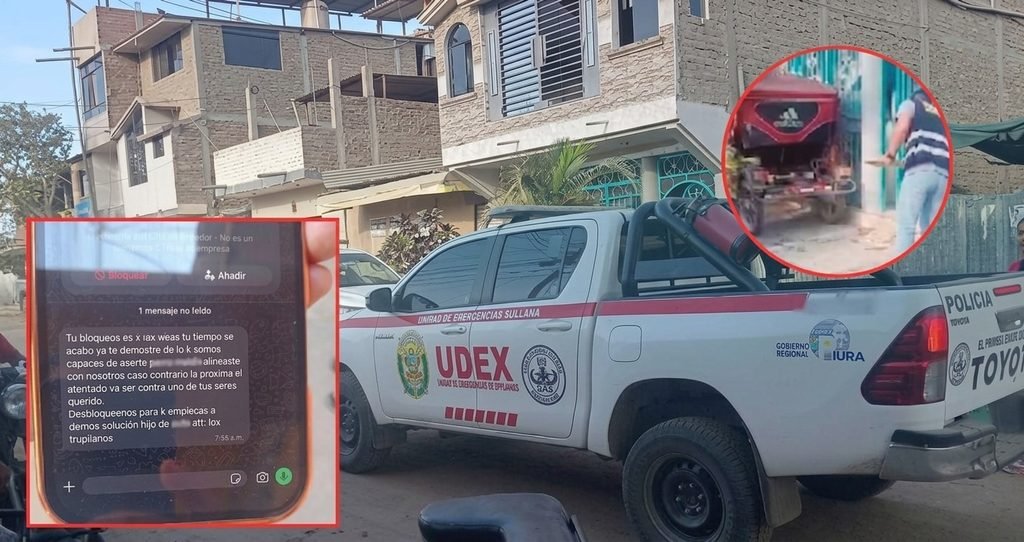 ‘Los Trujillanos’ dejan bomba y exigen 40 mil soles a profesional de la salud en Sullana